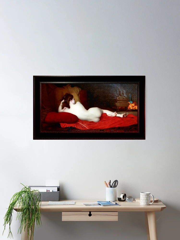 Odalisque by Jules Lefebvre Classical Art Old Masters Reproduction Wall Decor Poster Art Print