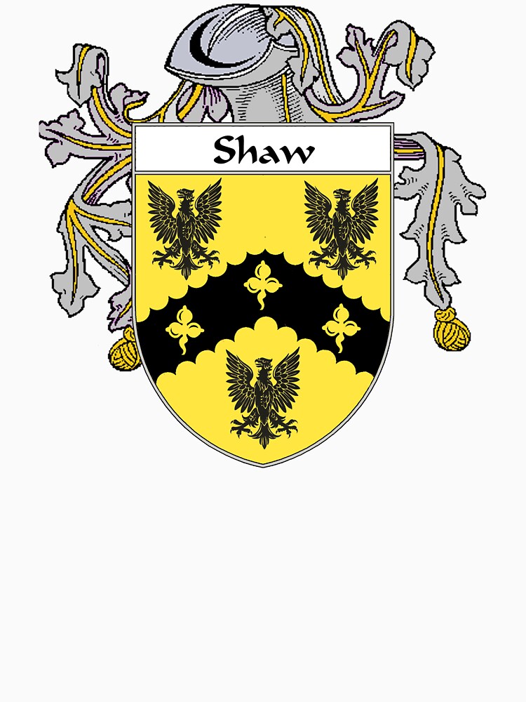 shaw-coat-of-arms-shaw-family-crest-t-shirt-by-irisharms