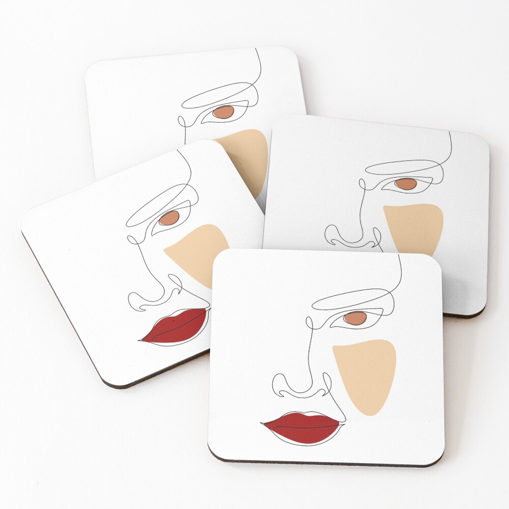 Item preview, Coasters (Set of 4) designed and sold by OneLinePrint.