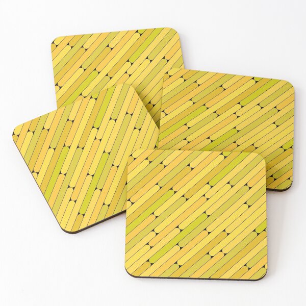 Item preview, Banana Color Diagonal Pattern designed and sold by MagicSpread.