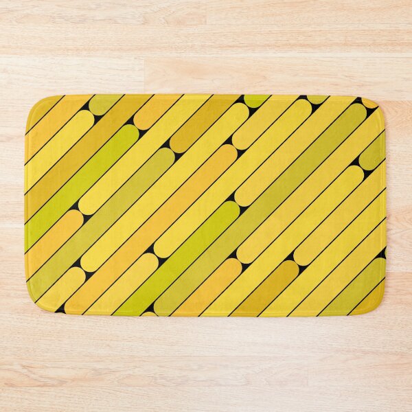 Item preview, Banana Color Diagonal Pattern designed and sold by MagicSpread.