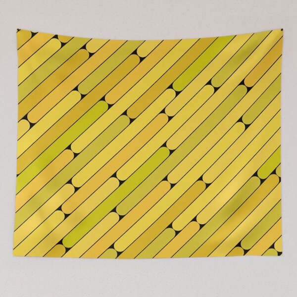 Item preview, Banana Color Diagonal Pattern designed and sold by MagicSpread.