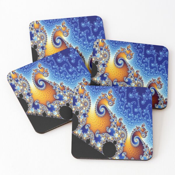 Item preview, Mandelbrot Blue Double Spiral Fractal designed and sold by MurphyMorganGifts.