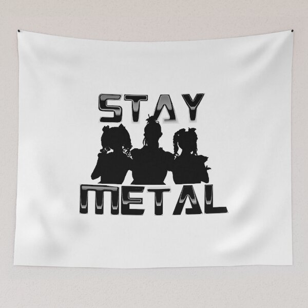 Item preview, Retro Graphic Stay Metal Men Women designed and sold by RhodaMetalAnime.