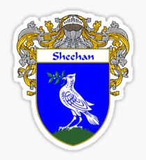 Sheehan Coat of Arms / Sheehan Family Crest Sticker