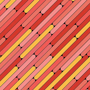 Artwork thumbnail, Grapefruit Color Diagonal Pattern by MagicSpread