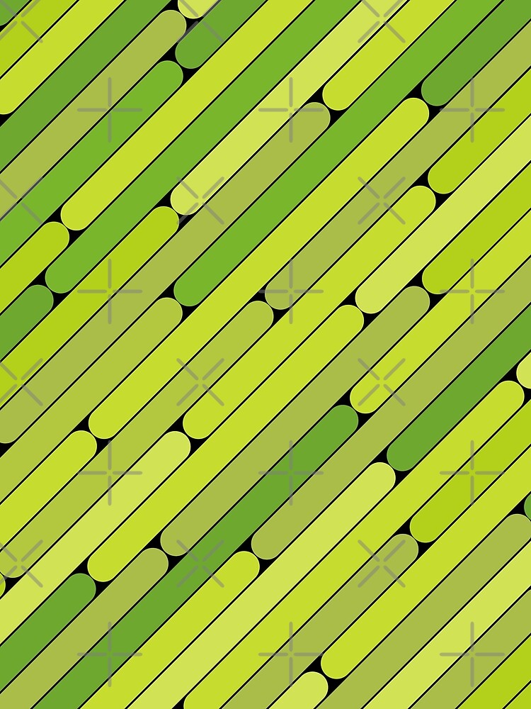 Thumbnail 3 of 3, Scarf, Lime Color Diagonal Pattern designed and sold by MagicSpread.