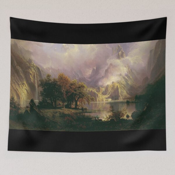 Item preview, Rocky Mountain Landscape - Albert Bierstadt designed and sold by 2Girls1Shirt.