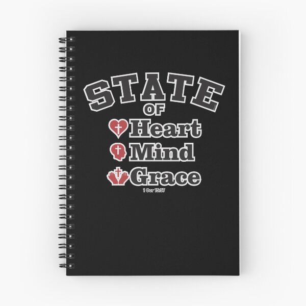 Item preview, STATE OF HEART MIND GRACE Bible Christian Inspired Design designed and sold by ej-sulu.