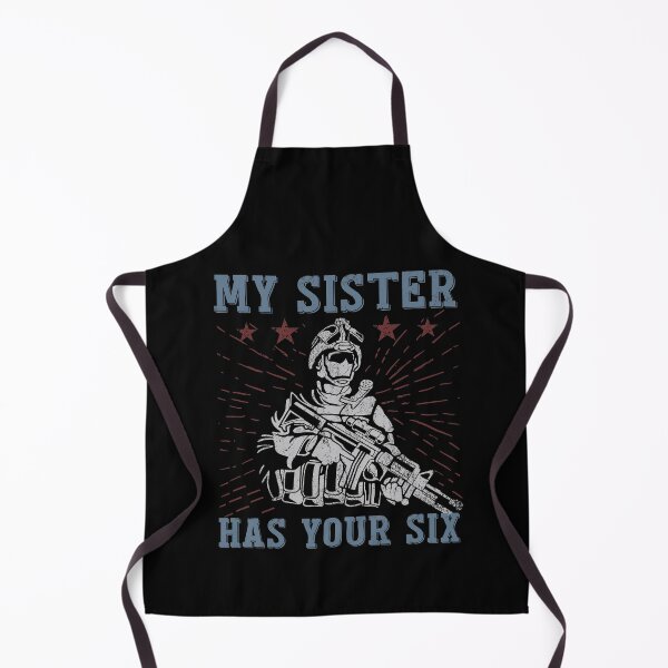 Item preview, My Sister Has Your Six. Army Sister. Red White Blue designed and sold by Uppercase Tees.