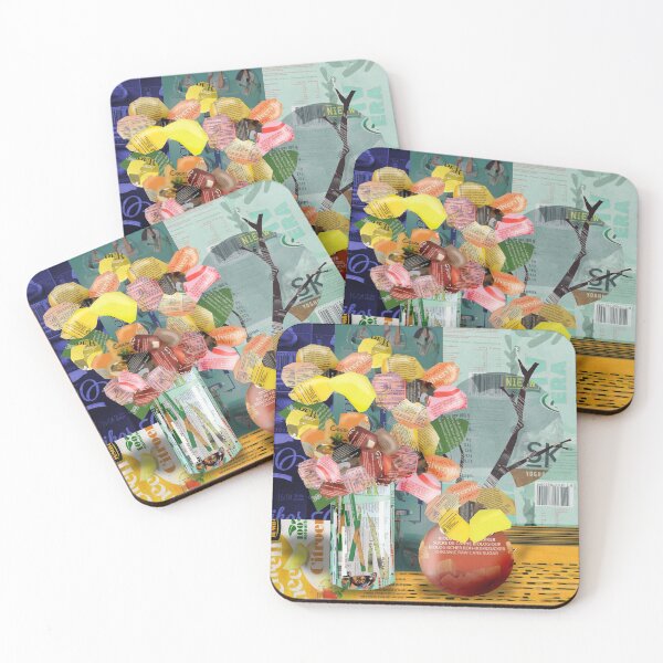 Item preview, Spring in yellow and pink and waste paper designed and sold by Ruud van Koningsbrugge.