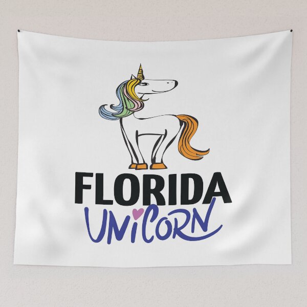 Item preview, Dibujos animados de unicornio de Florida designed and sold by ProjectX23.