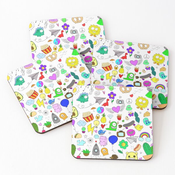 Item preview, Eclectic Doodle Sheet: Whimsical and Wonderful Creations designed and sold by ShutterStudios.