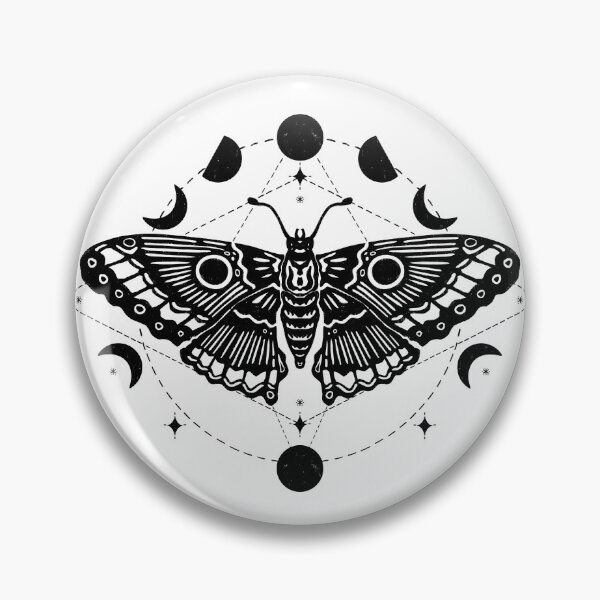Item preview, Moth design - Black designed and sold by xeeru.