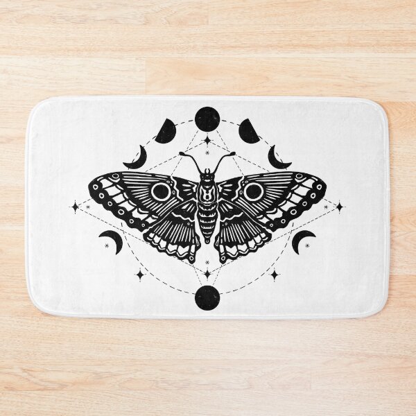 Item preview, Moth design - Black designed and sold by xeeru.