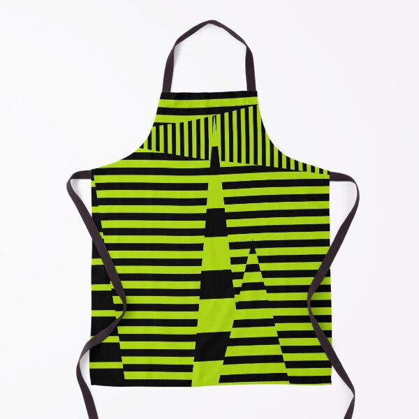 Item preview, Stripes on Stripes - Black and Lime designed and sold by LAEC-Shop.