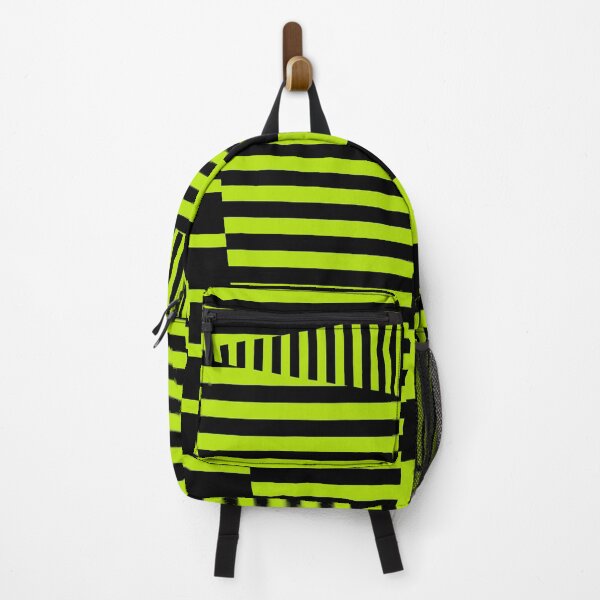 Item preview, Stripes on Stripes - Black and Lime designed and sold by LAEC-Shop.