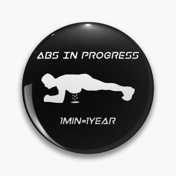 Item preview, Abs in progress, plank 1minute 1 year designed and sold by KomaVisuals.