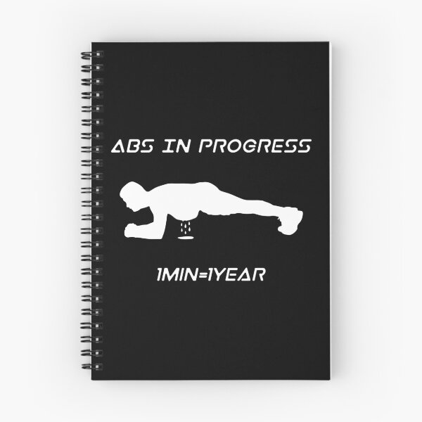 Item preview, Abs in progress, plank 1minute 1 year designed and sold by KomaVisuals.