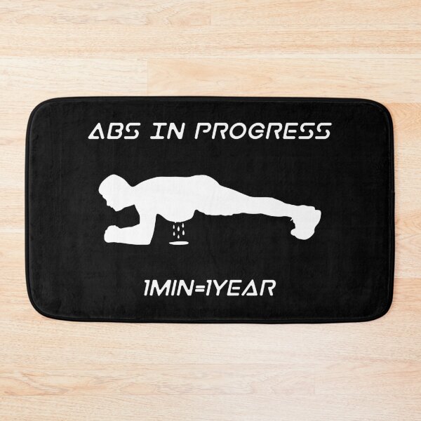 Item preview, Abs in progress, plank 1minute 1 year designed and sold by KomaVisuals.