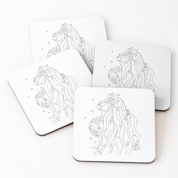 Item preview, One line face illustration. Minimalist Woman Mother Nature Art. Modern continuous line art designed and sold by OneLinePrint.