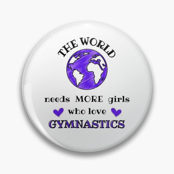 Item preview, The world needs more girls who love gymnastics designed and sold by TheGreenGoat.