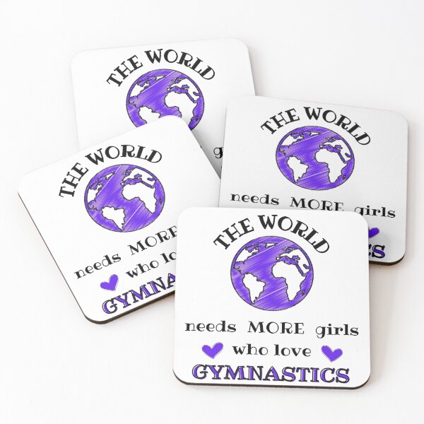 Item preview, The world needs more girls who love gymnastics designed and sold by TheGreenGoat.