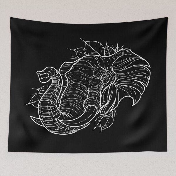 Item preview, Neo Traditional African Elephant Head Pattern designed and sold by Chilly Lizard.