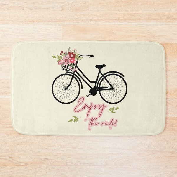 Item preview,  Bicycle with flower basket  designed and sold by PurrfectCorner.