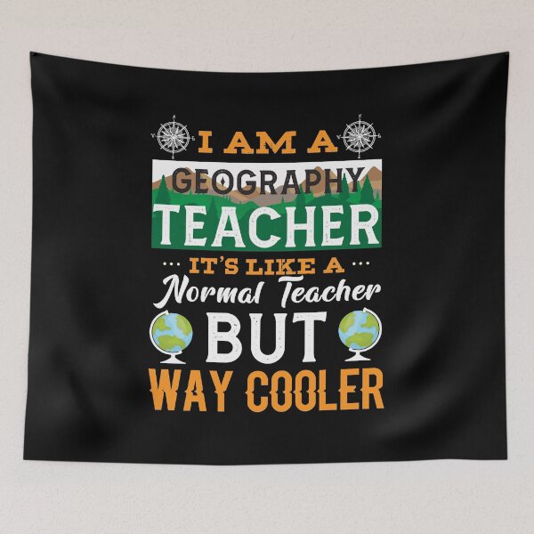 Item preview, Geography teacher saying geography teacher geography gift designed and sold by Lenny Stahl.