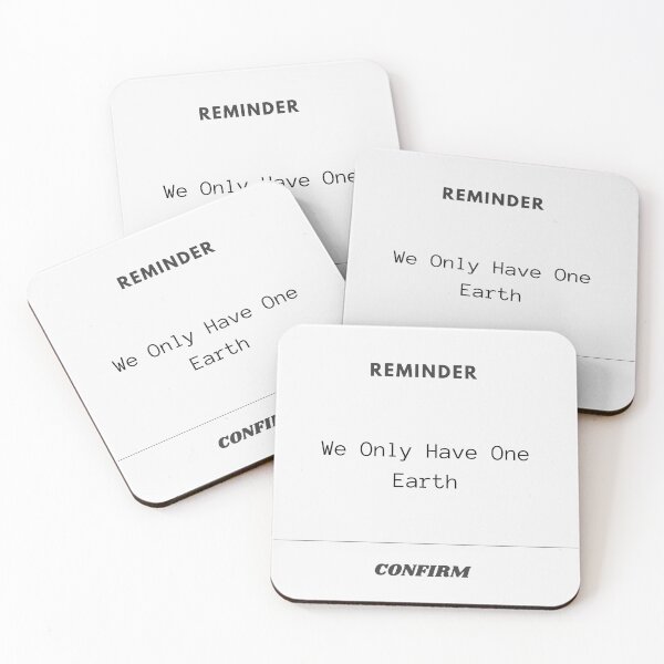 Item preview, We Only Have One Earth Reminder Note designed and sold by GentleReminders.
