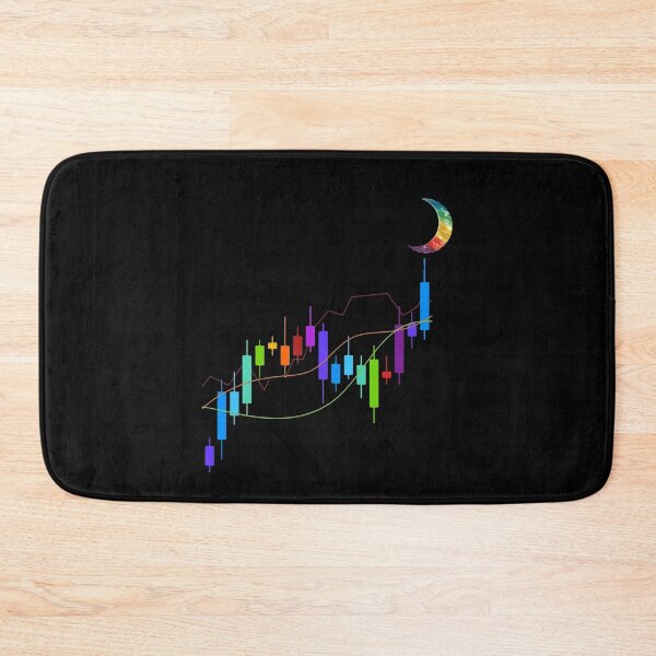 Item preview, Gráfico de acciones a la luna Crypto Trading Hodl designed and sold by Dressed For Duty.