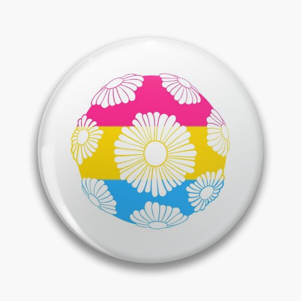 Item preview, Pansexual Flag Daisy Globe designed and sold by everything4eva.