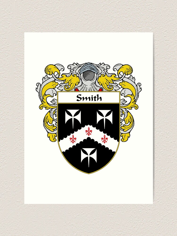 "Smith Coat of Arms / Smith Family Crest" Art Print for Sale by