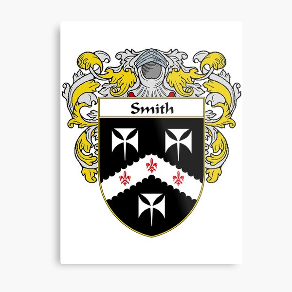 Smith Coat of Arms / Smith Family Crest Metal Print