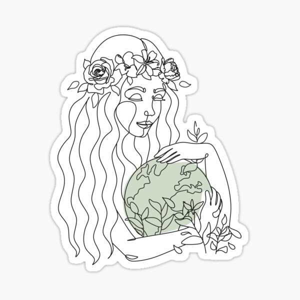 Mother Earth Colouring Sheet | Colour In Poster | Twinkl