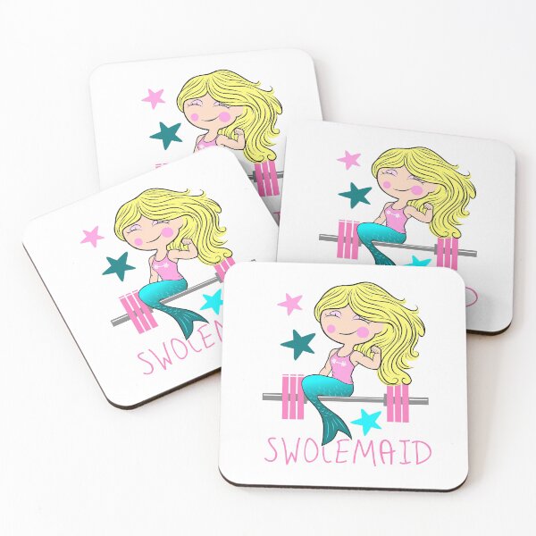 Item preview, fitness, strong mermaid, gym girl, barbell girl, fit girl designed and sold by Tim Addison.