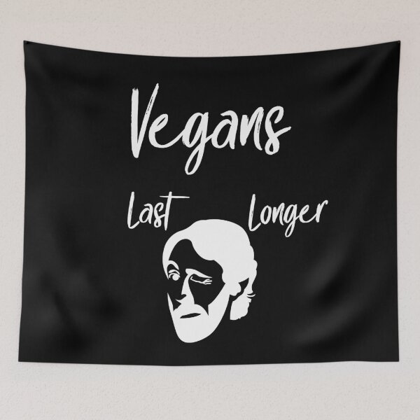 Item preview, Vegans Last Longer designed and sold by CreativeBel.