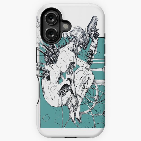 Item preview, Vaporwave Cyberpunk Cyborg Girl designed and sold by OWLvision33.