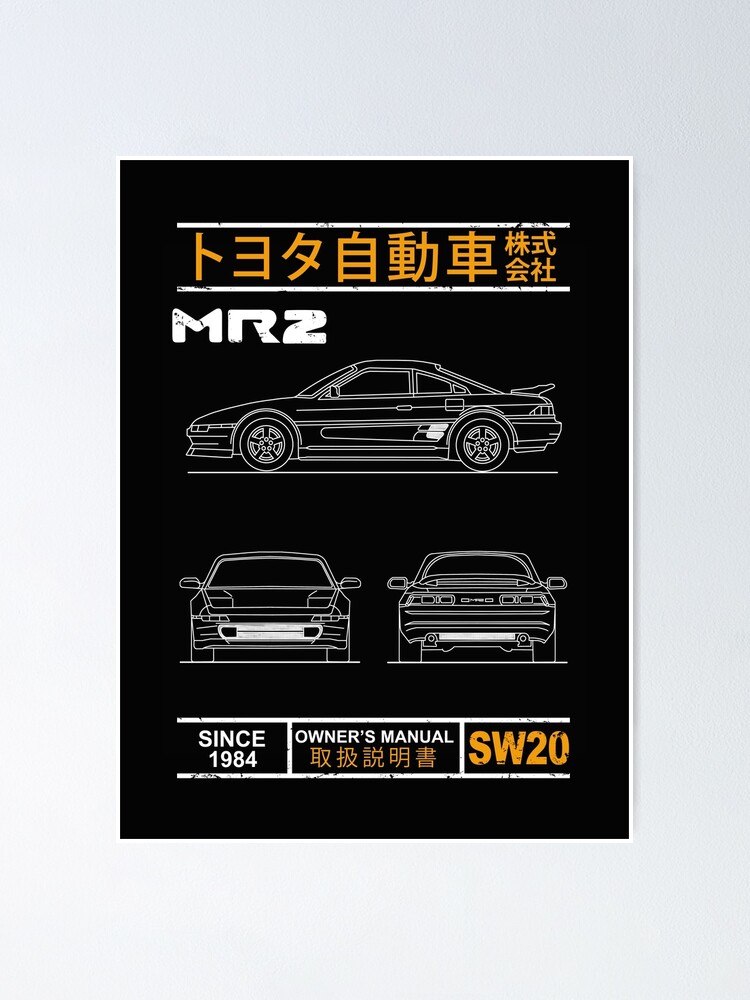 Blaupause des MR2 | Poster