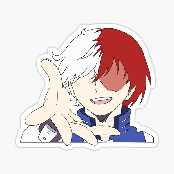 Dreamy Shoto Todoroki Sticker By Conwin7 Redbubble