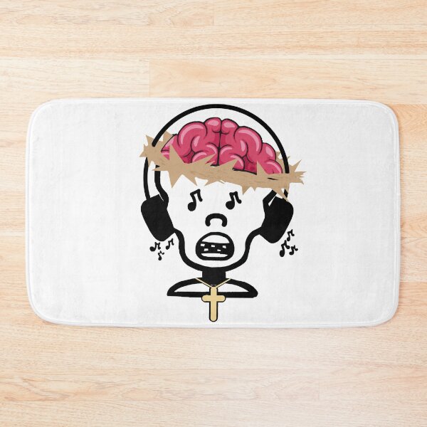 Item preview, Zombie Jesus Music Eyes with Black Headphones designed and sold by TheTrueOne.