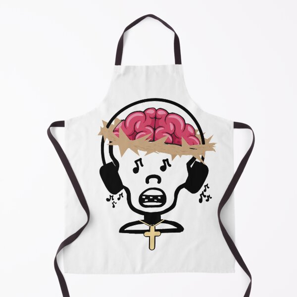 Item preview, Zombie Jesus Music Eyes with Black Headphones designed and sold by TheTrueOne.