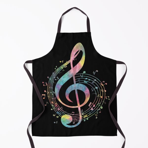 Item preview, Music Notes Treble Clef - Multicolor Tie Dye designed and sold by Primroaddesigns.