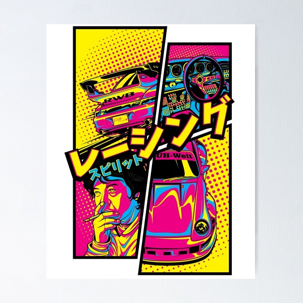 RWB 993 Manga style Poster