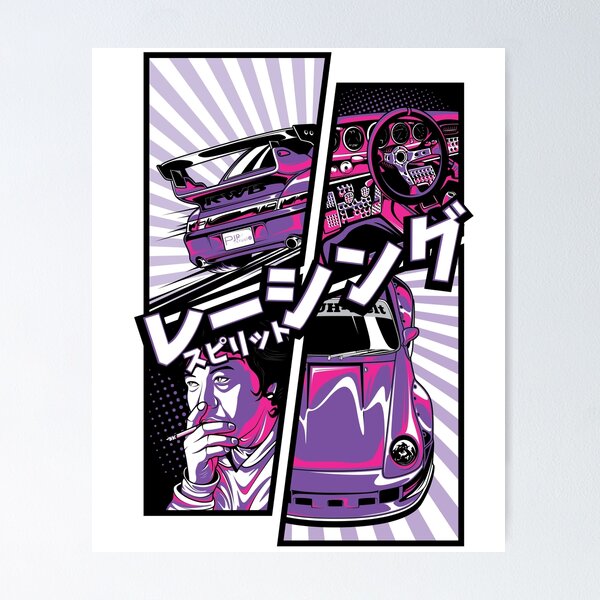 RWB 993 Manga style Poster