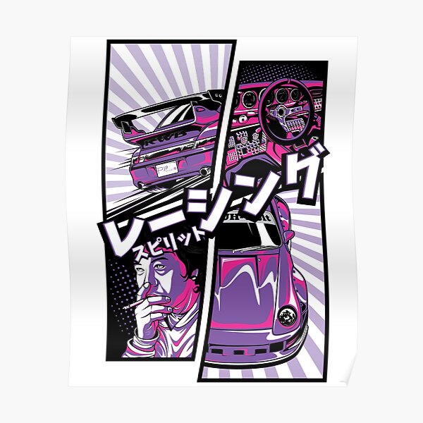 RWB 993 Manga style Poster