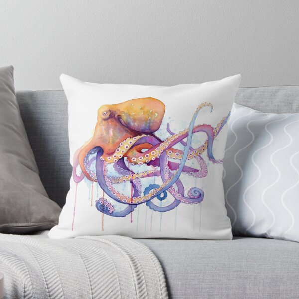 Octopus II Throw Pillow