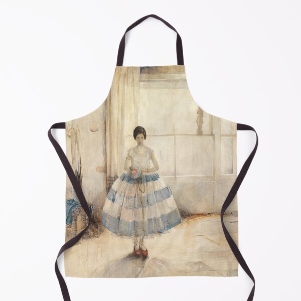 Aperçu de l'œuvre Girl in a blue dress vintage artwork illustration Hilda Hechle créée et vendue par Vintage Designs +.