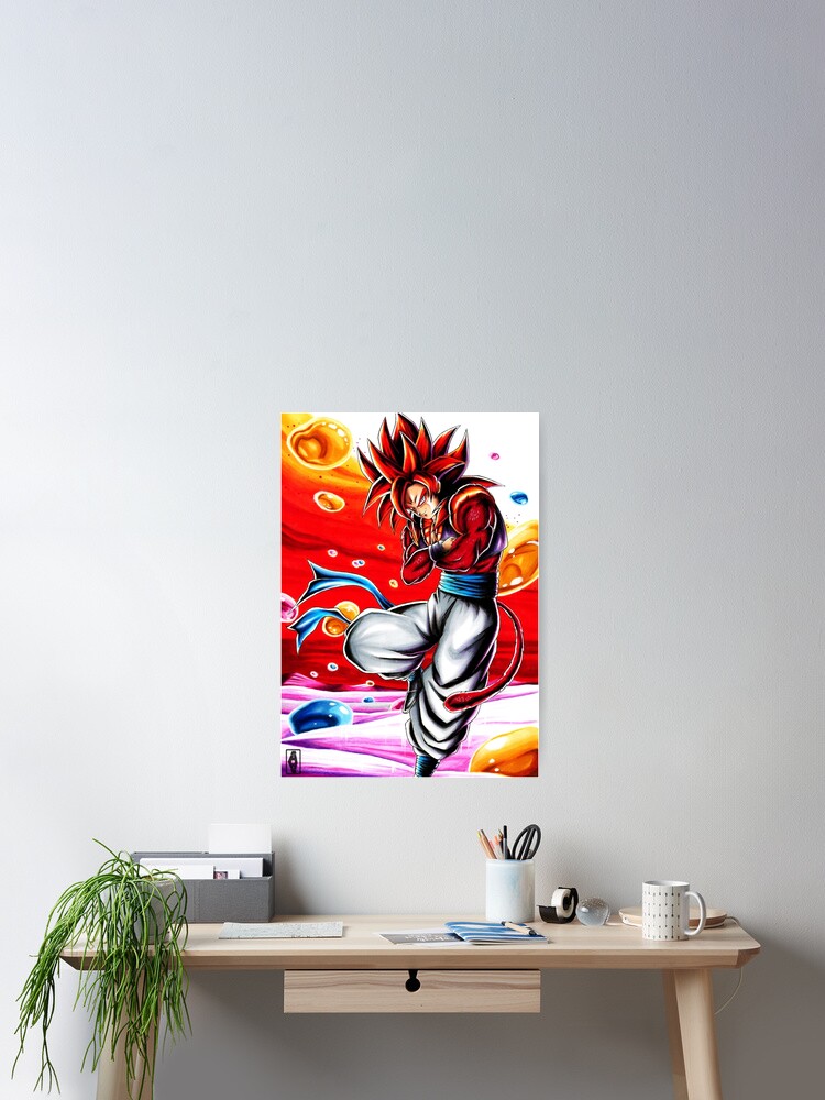 Gogeta SSJ4 Poster for Sale by jixelpatterns